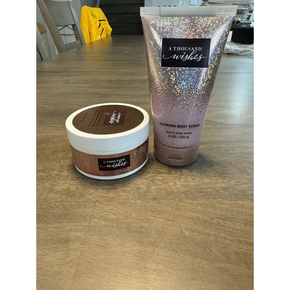 Bath And Body Works A Thousand Wishes Glowtion And Body Scrub